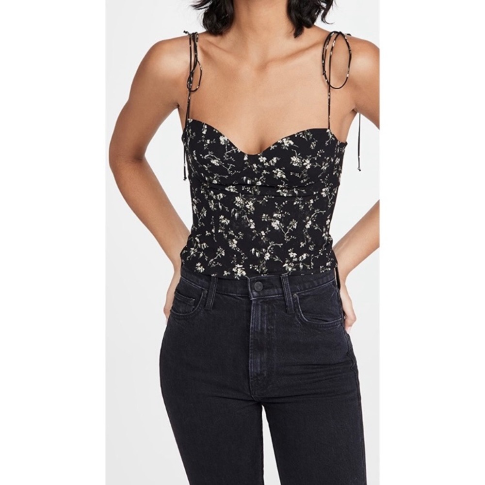 Reformation Liza Top Black